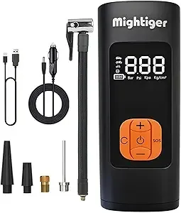 Tire Inflator Portable Air Compressor Cordless Mini Automatic Air Pump with Digital Pressure Gauge 150PSI 3X Fast Inflation and Auto Shutoff SOS Light Tires Pump for Car (Black)