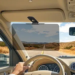 Polarized Sun Visor Extender for Car Visor Extender Sun Blocker Visor Attachment Sunvisor Extension for Car UV400 Grade Block Glare UV Stray Ray