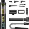 Fanttik Slim V8 Apex Car Vacuum, 4-in-1 Portable Mini Cordless Vacuum with 19000pa Suction Power, Type-C Charge, 2 Suction Modes, Handheld Vacuum for Car, Office Desk, Keyboards (Black)