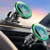LISEN for 15W MagSafe Car Mount Charger,Magnetic Wireless Car Charger for iPhone 16 Pro Max Accessories,Magnetic Phone Holder for iPhone 16e 15 14 13 12,Samsung with MagSafe,Gifts for Men Women